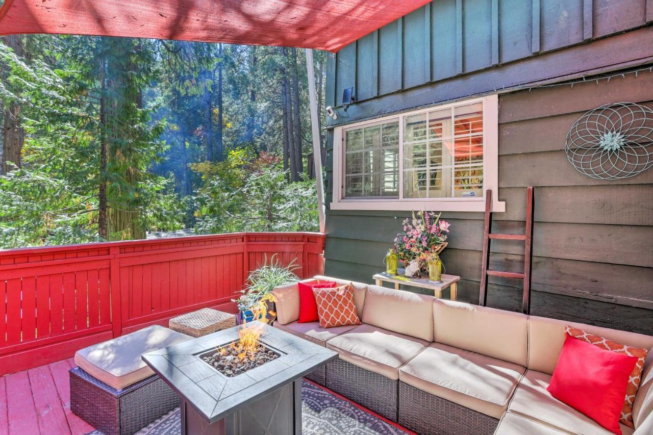 Boho Crestline Cabin, 1 Mile To Lake Gregory! Экстерьер фото