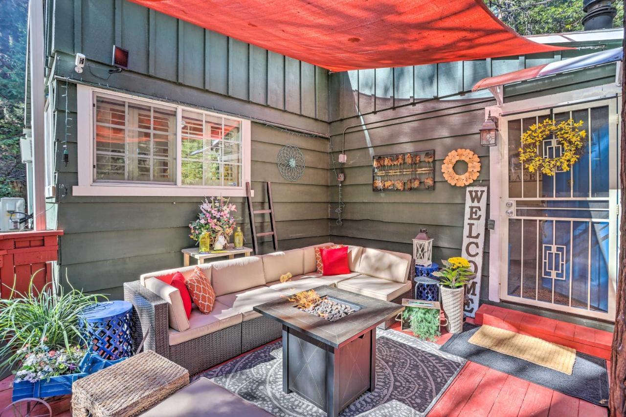 Boho Crestline Cabin, 1 Mile To Lake Gregory! Экстерьер фото