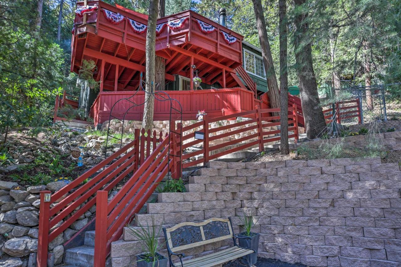 Boho Crestline Cabin, 1 Mile To Lake Gregory! Экстерьер фото