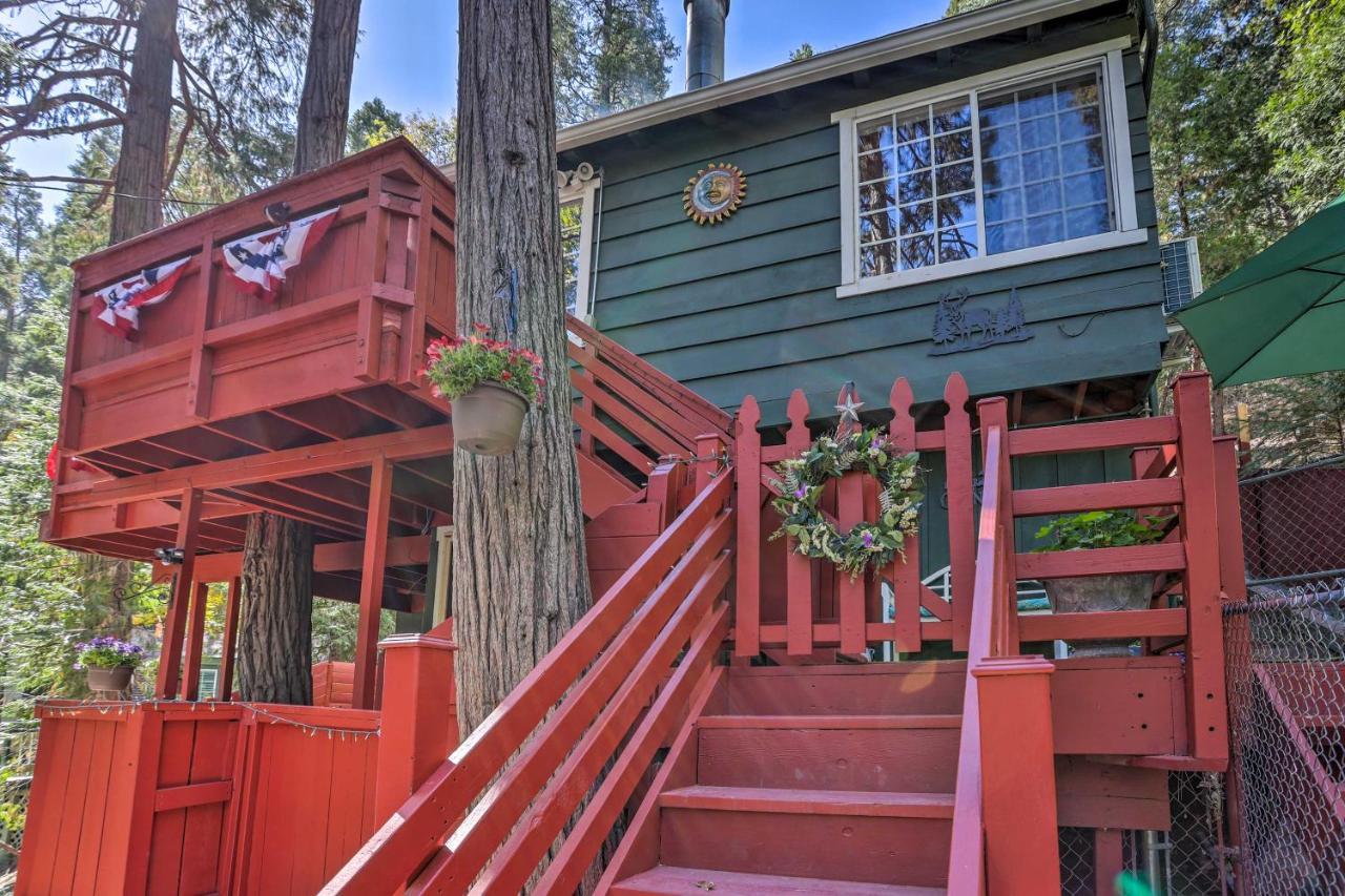 Boho Crestline Cabin, 1 Mile To Lake Gregory! Экстерьер фото